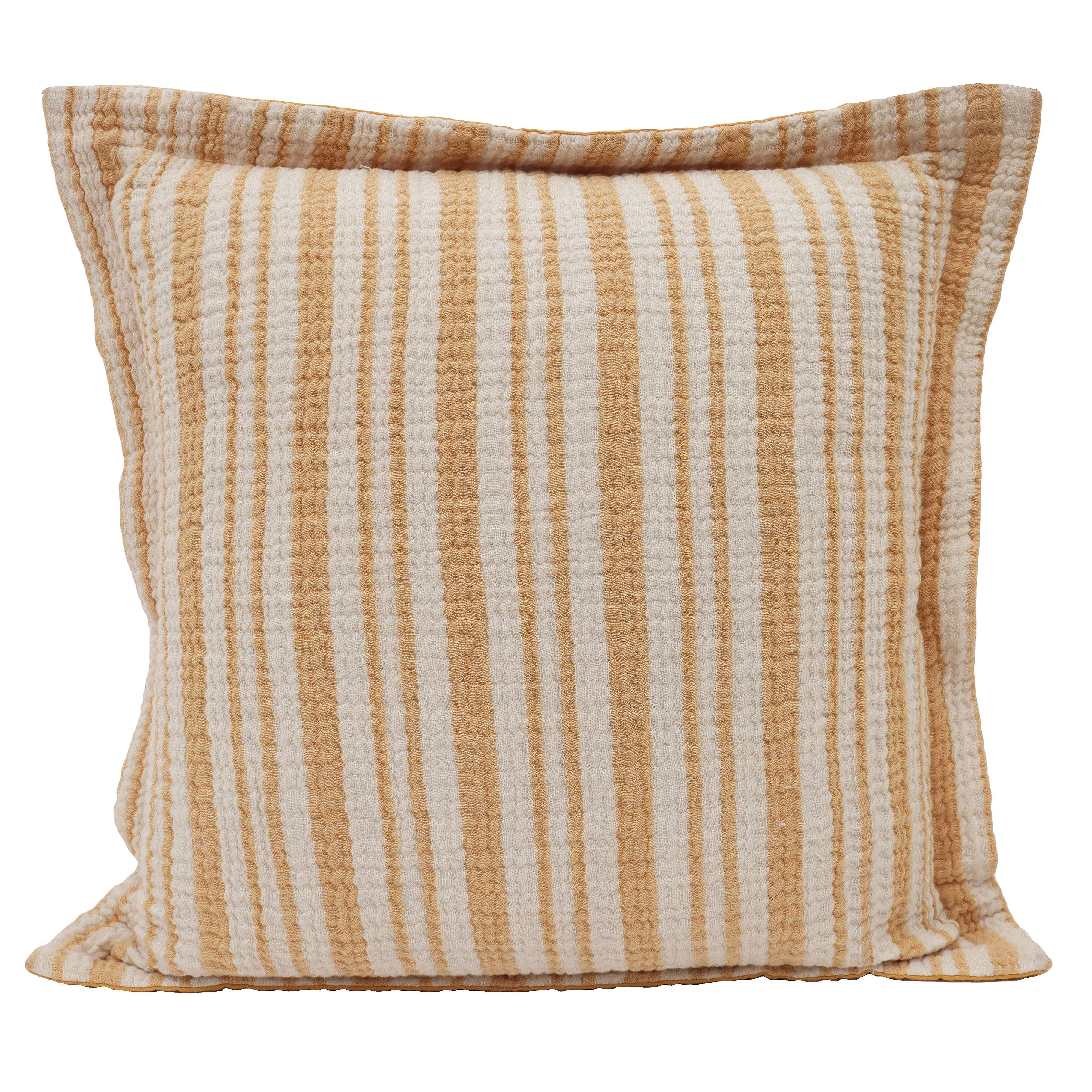 BHG GAUZE STRIPE YELLOW PILLOW | Walmart (US)