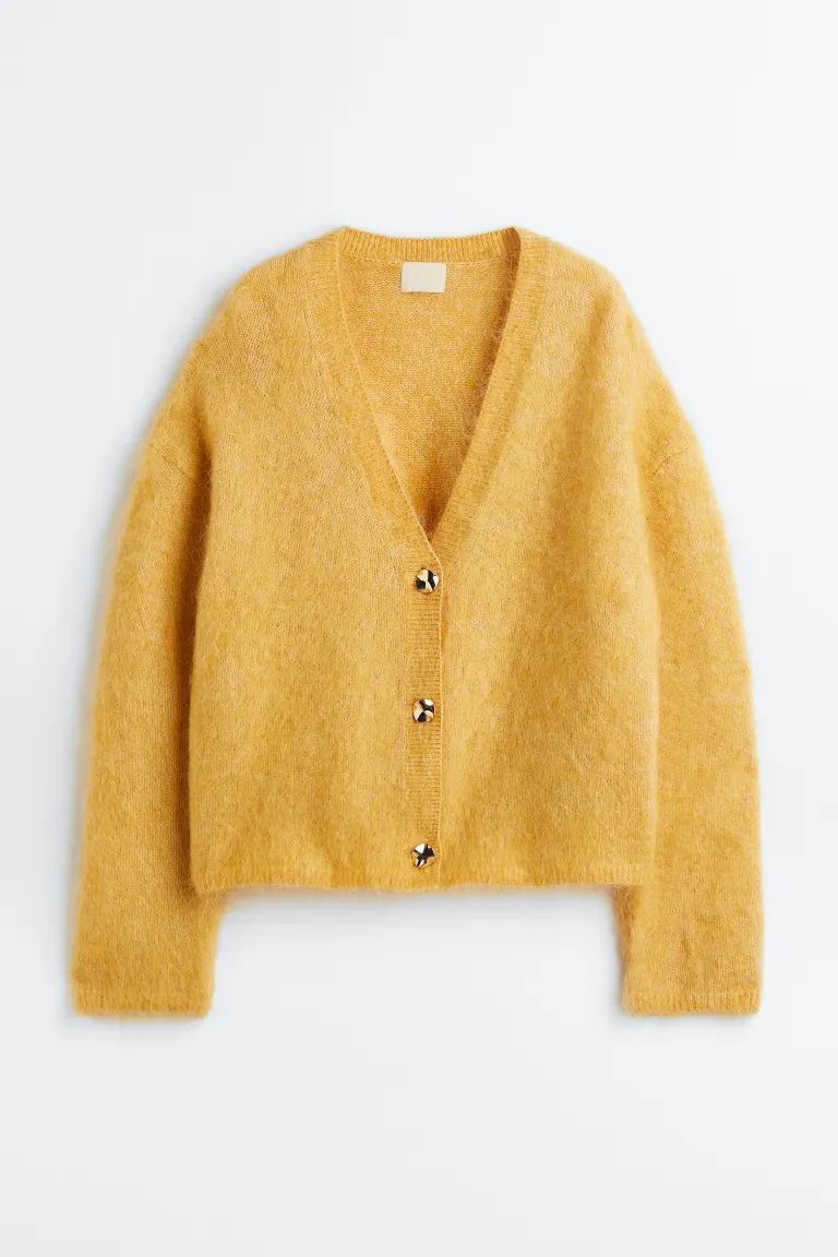 Oversized Mohair-blend Cardigan | H&M (US + CA)