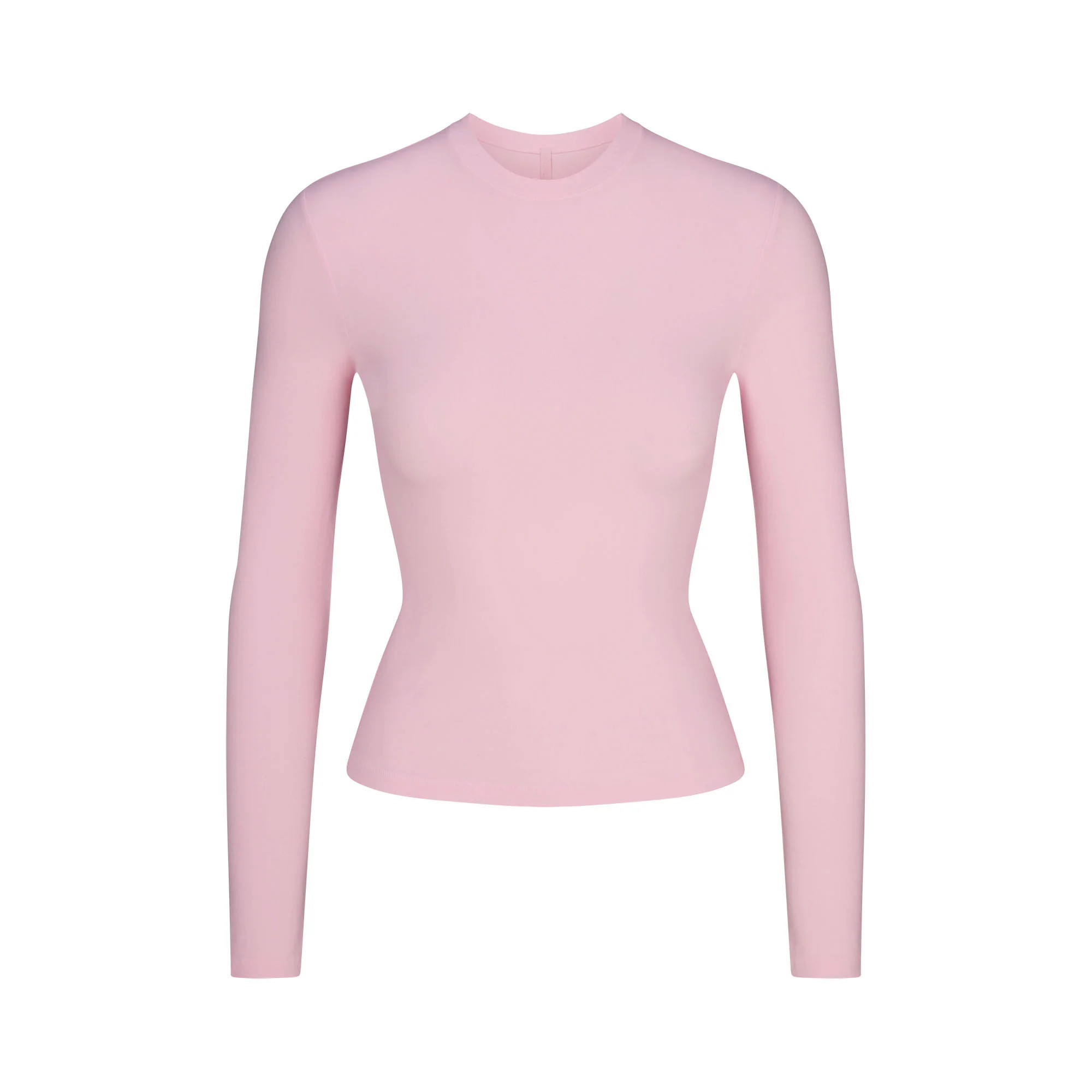 SKIMS Long Sleeve T-Shirt | Pink | Medium | Cotton Jersey | SKIMS (US)