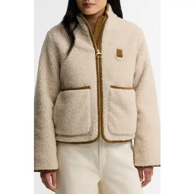 Barbour Elenora Fleece Jacket in Olive at Nordstrom, Size 8 | Nordstrom