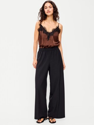 High-Waisted Wide-Leg Trouser Pants | Old Navy (CA)