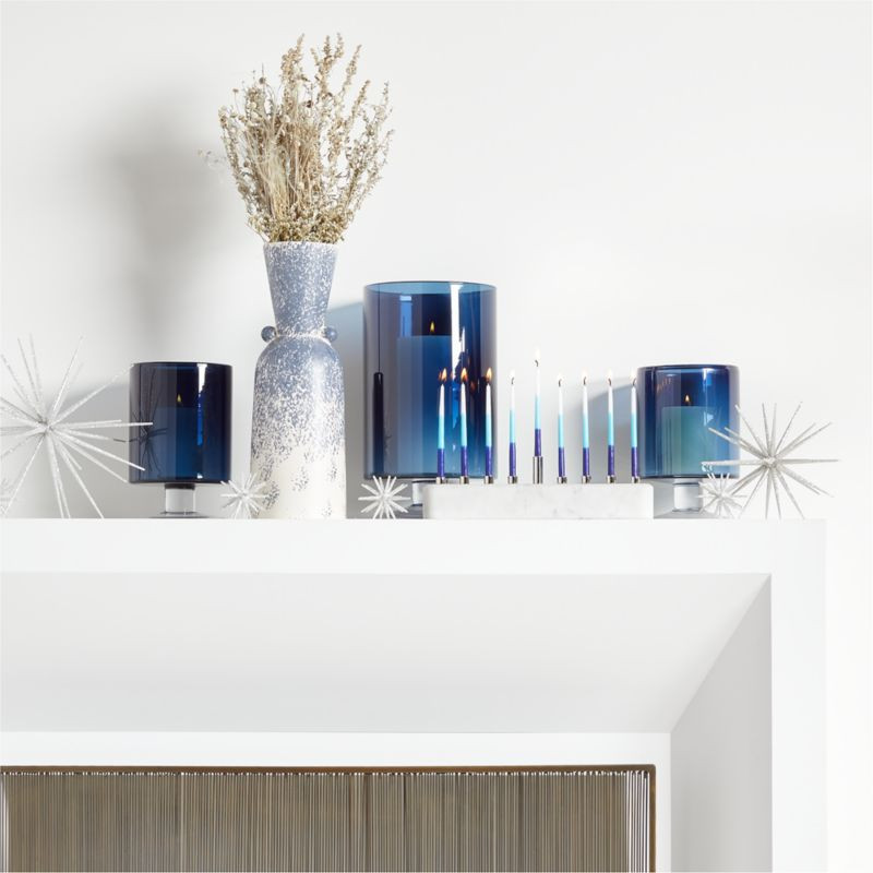Hanukkah Mantel/Table Arrangement | Crate and Barrel | Crate & Barrel