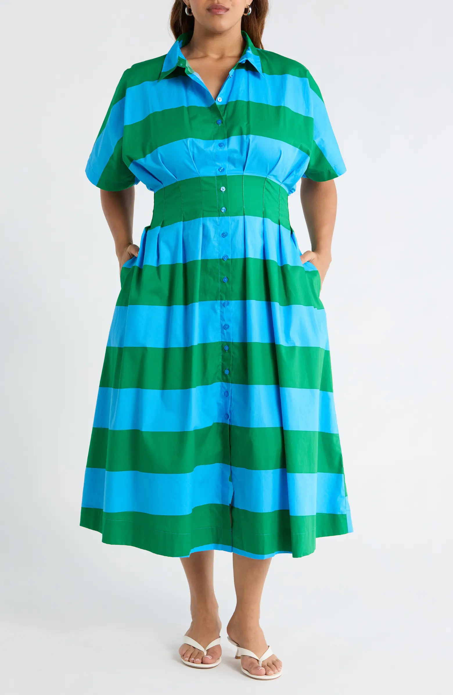 SUGARLIPS Wilderra Stripe Shirtdress | Nordstrom | Nordstrom