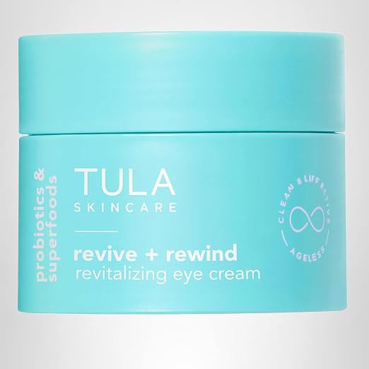 TULA Skin Care Revive & Rewind Revitalizing Eye Cream - Smooth Fine Lines, Dark Circles & Puffine... | Amazon (US)