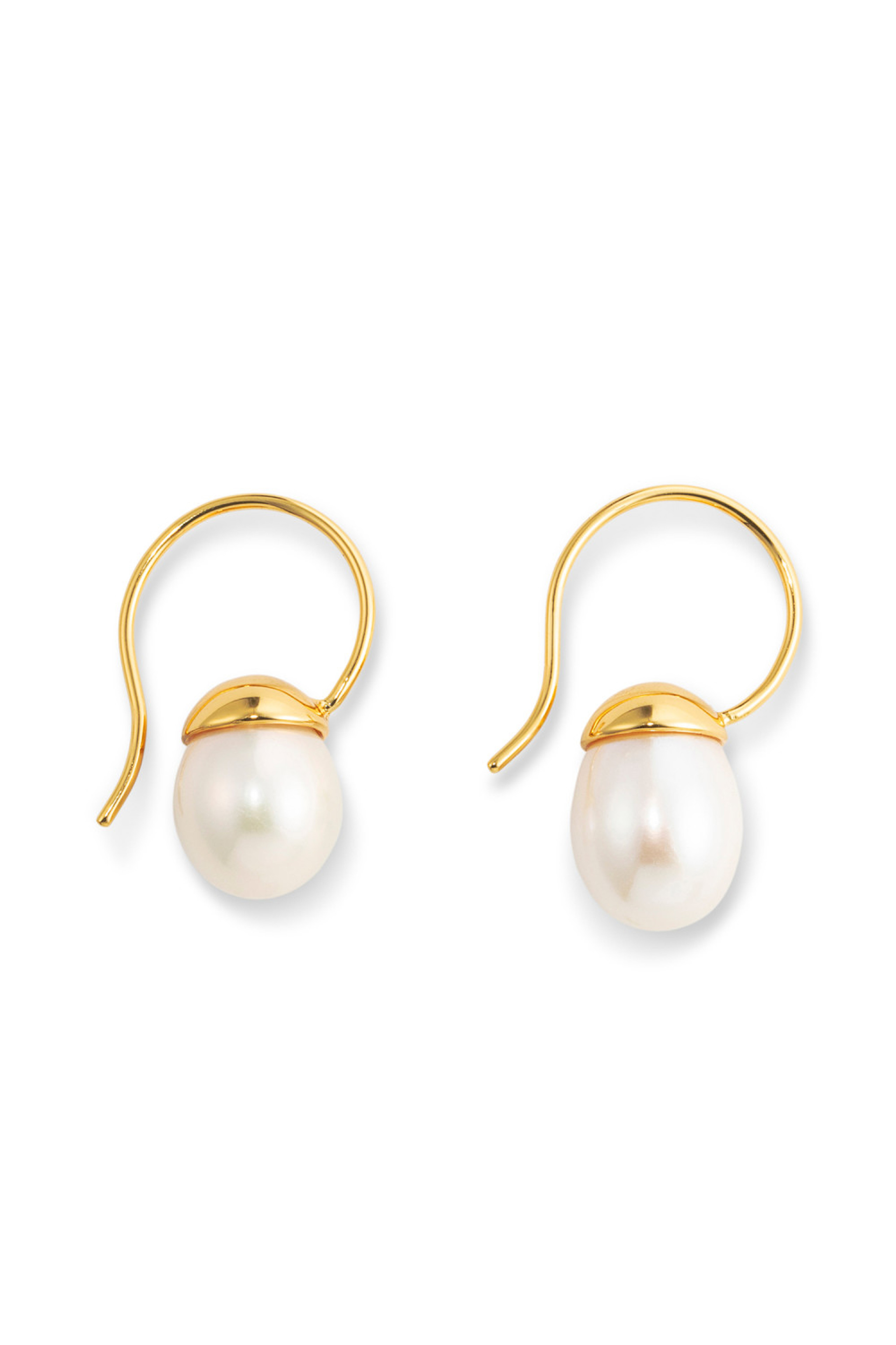 Bonnie Tear Drop Bead Earrings - Gold/Pearl | Oroton | Oroton
