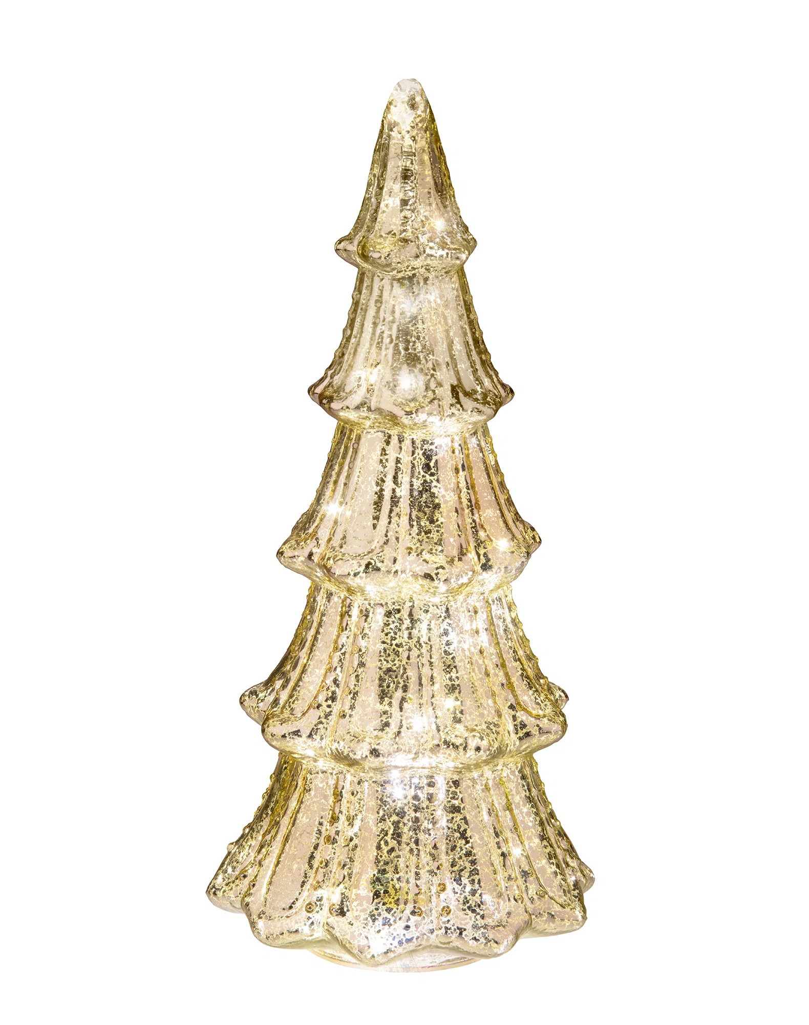 Lighted Faux Mercury Glass Christmas Tabletop Tree | Wayfair North America