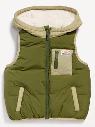 Water-Resistant Frost-Free Hooded Puffer Vest for Toddler Boys | Old Navy (US)