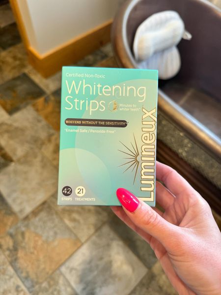  Fashionablylatemom 
Two different sizes 
Sale alert
Lumineux Teeth Whitening Strips 21 Treatments – Peroxide Free - Enamel Safe for Whiter Teeth - Whitening Without The Sensitivity - Dentist Formulated and Certified Non-Toxic - Sensitivity Free
Whitening Without The Sensitivity: What does taking care of your mouth mean to us? When it comes to whitening, it means lifting stains without the temporary damage to enamel that peroxide whiteners can cause. We whiten with Dead Sea salt, coconut oil and lemon peel oil for whitening that feels as good as it looks. Includes 42 Strips / 21 Treatments.

#LTKsalealert #LTKbeauty