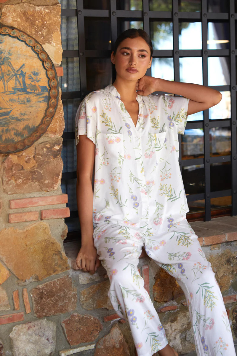 Maggie Pyjama Set - Long Pants - Wild Flower | Piyama US
