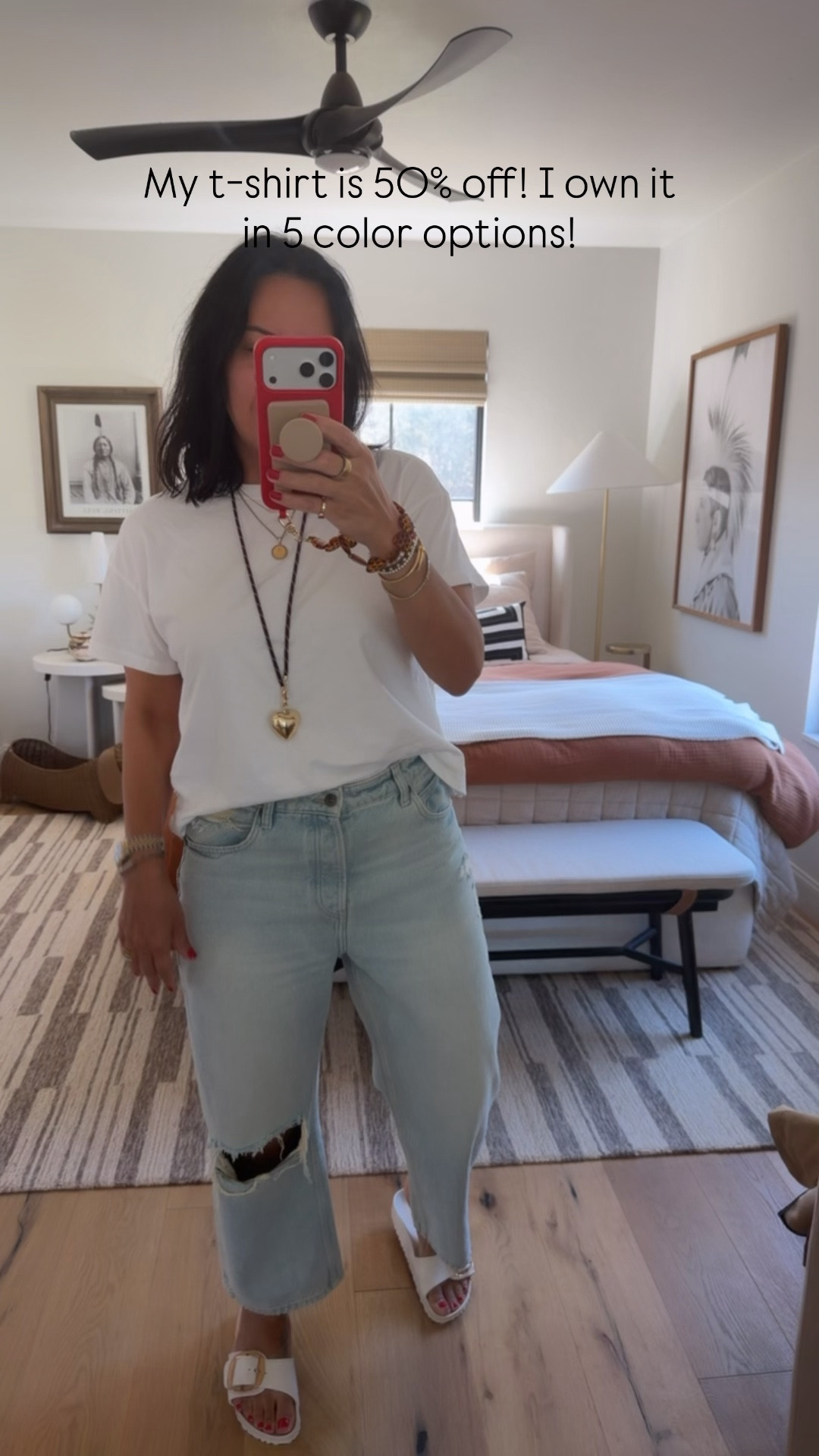 T-shirt size medium (it’s the perfect oversized fit), jeans size 29 (I’m a size 8), shoes fit tts and they are waterproof so perfect for the beach, pool, or lake! 

#LTKTravel #LTKSaleAlert #LTKSwim