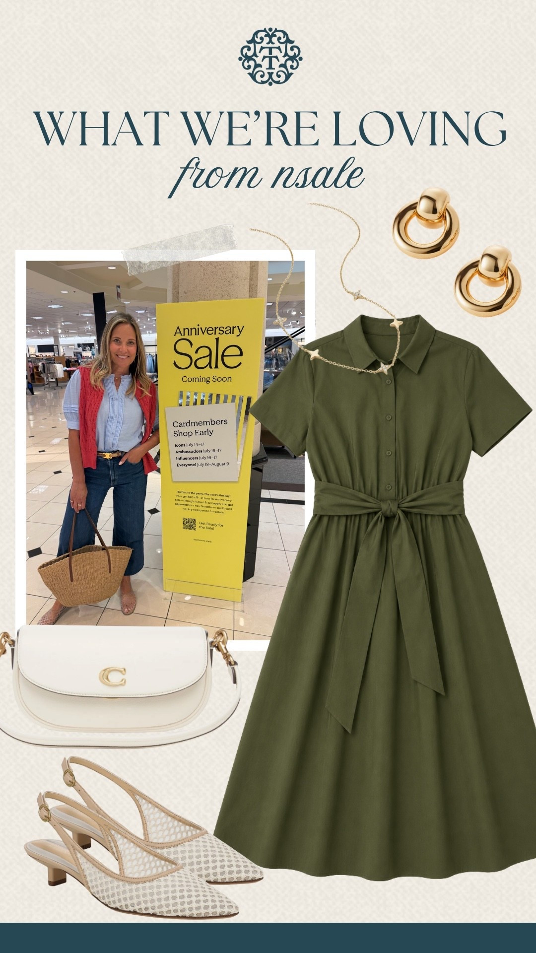 We’re always on the lookout for pieces you’ll wear again and again. This green dress looks so good with cream accessories and simple gold jewelry. The Nordstrom Anniversary Sale is full of finds like these.

#LTKSeasonal #LTKOver40 #LTKSaleAlert
