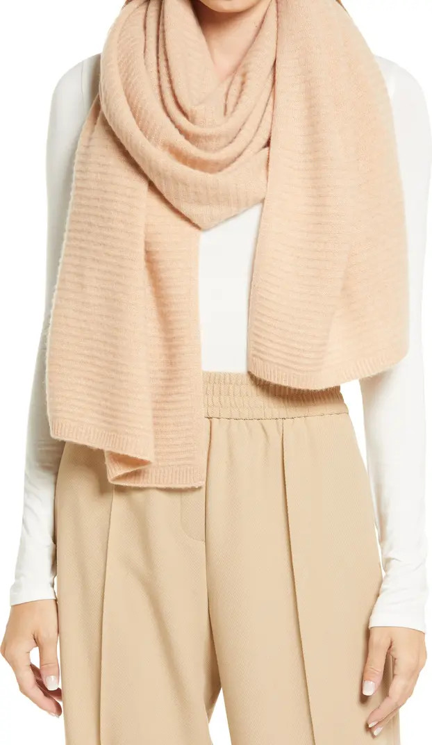 Cashmere Rib Scarf | Nordstrom