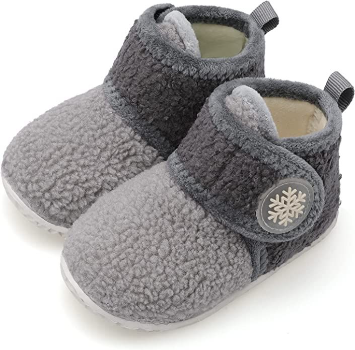 FEETCITY Baby Booties Girls Boys Infant Slippers First Walkers Shoes Warm Socks Newborn Crib Shoe... | Amazon (US)