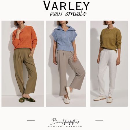 New spring arrivals at Varley. Their items go VERY fast and for a good reason. 

Trousers, knit sweaters, How to style, easy outfit, everyday outfit, casual chic outfit, minimal workwear, classic outfit, mom outfits, over 40, over 50

#LTKover40 #LTKplussize #LTKmidsize