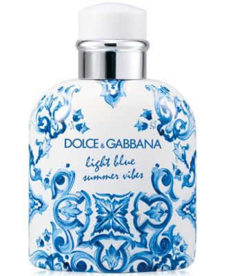 Dolce Gabbana Mens Light Blue Summer Vibes Pour Homme Eau De Toilette Fragrance Collection | Macys (US)