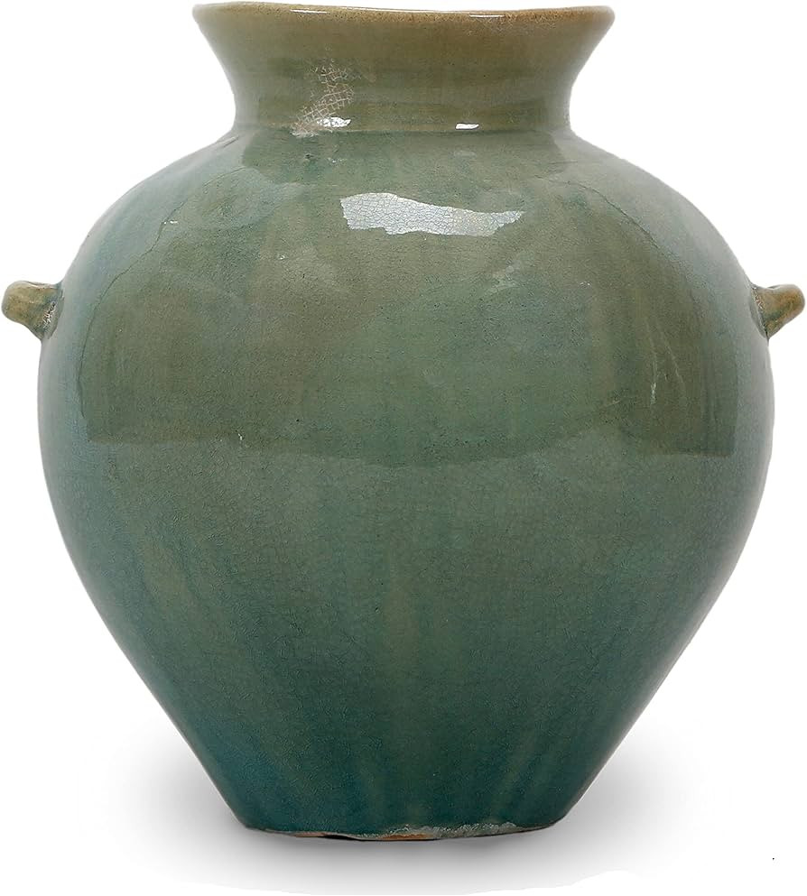 Artissance 10.2" H Round Green Porcelain Vintage Style Water Jar | Amazon (US)