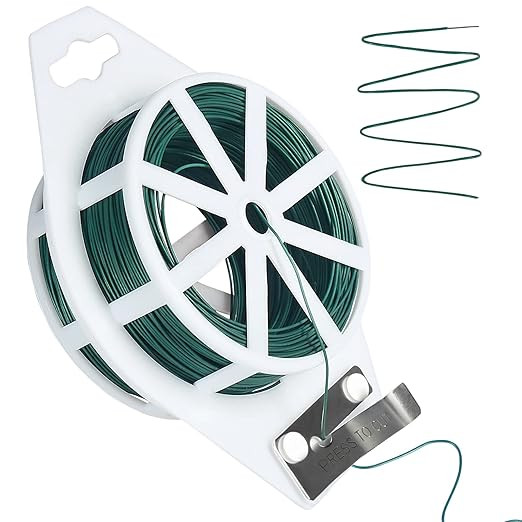 Tenn Well Green Floral Wire, 328 Feet 22 Gauge Soft Craft Florist Wire with Built-in Cutter for F... | Amazon (US)