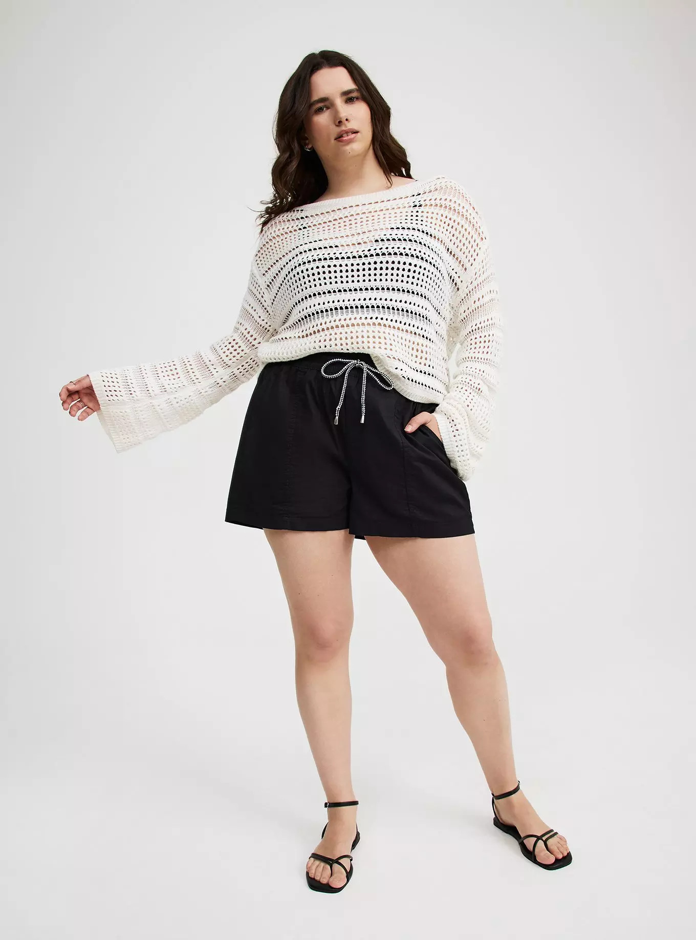 Wide Sleeve Crop Pullover | Torrid (US & Canada)