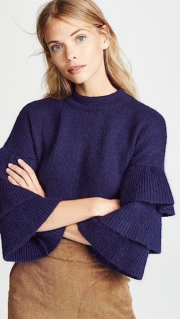 Ruffle Sleeve Sweater | Shopbop
