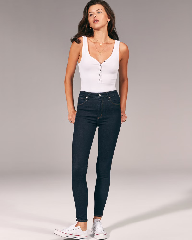 High Rise Super Skinny Jeans | Abercrombie & Fitch (US)