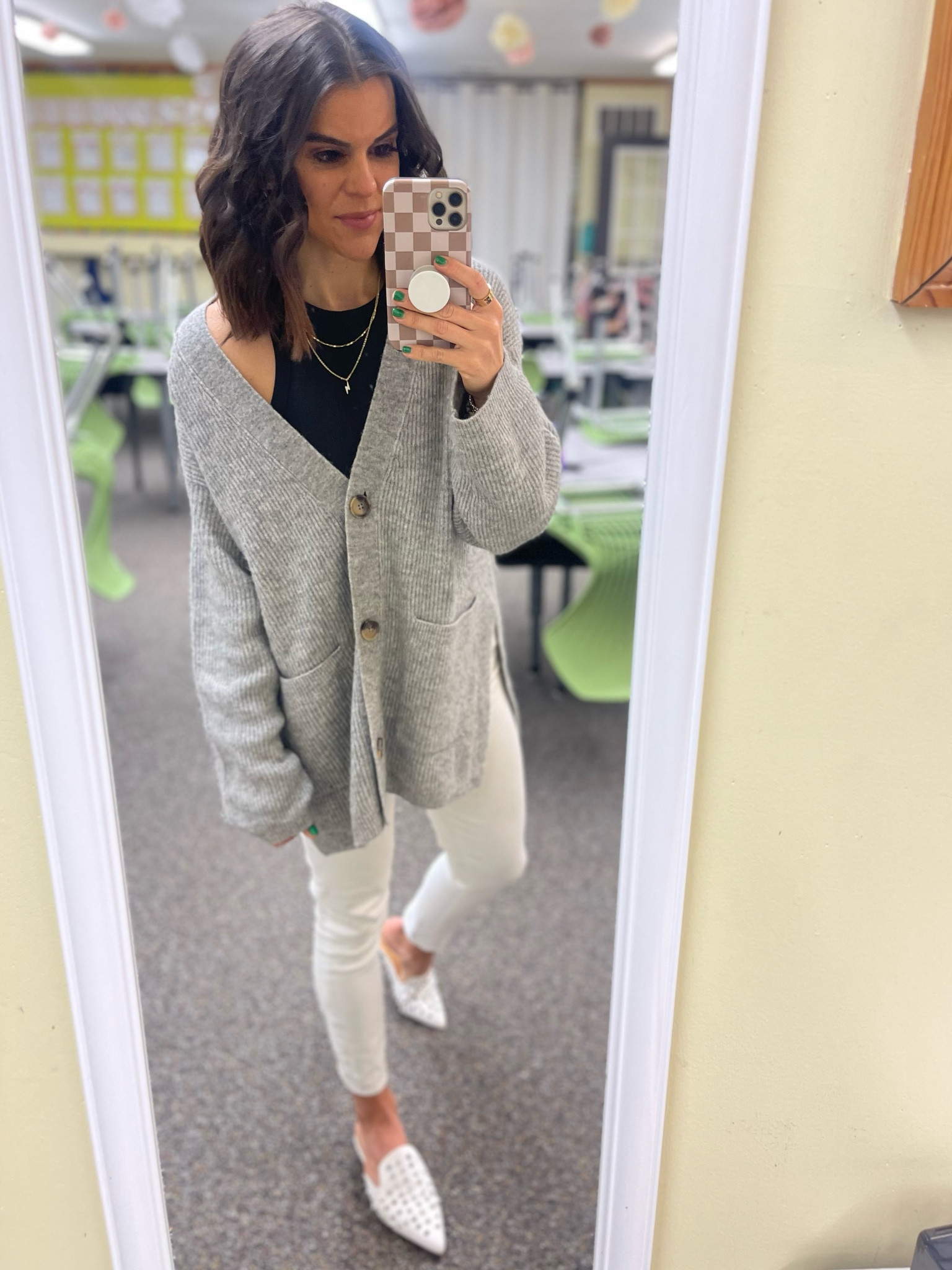 Today’s classroom #ootd

Sweater- HM, some out. Linked similar 
Tank- Walmart, size small
Jeans- Abercrombie, old. Linked similar 
Mules- amazon, Tts 

#LTKstyletip #LTKSeasonal #LTKunder50