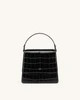 The Fae Top Handle Bag - Black Croc | JW PEI US