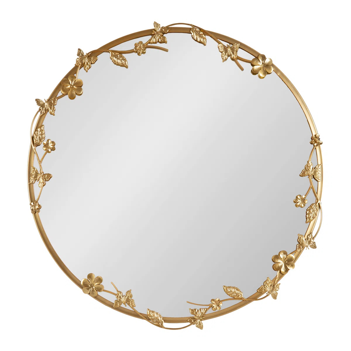 Rosella Round Ornate Metal Wall Mirror | Wayfair North America