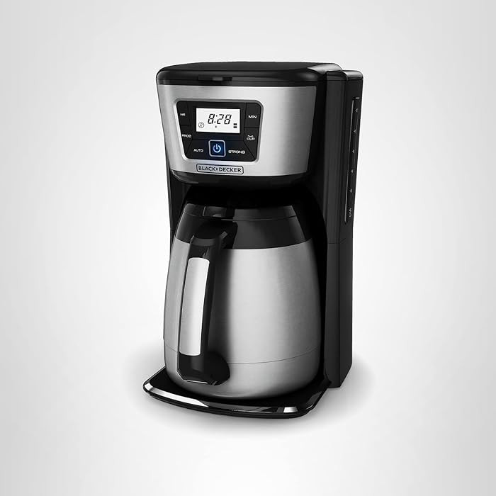 BLACK+DECKER 12-Cup Thermal Coffeemaker, Black/Silver, CM2035B | Amazon (US)