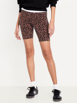 High-Waisted Biker Shorts -- 8-inch inseam | Old Navy (US)