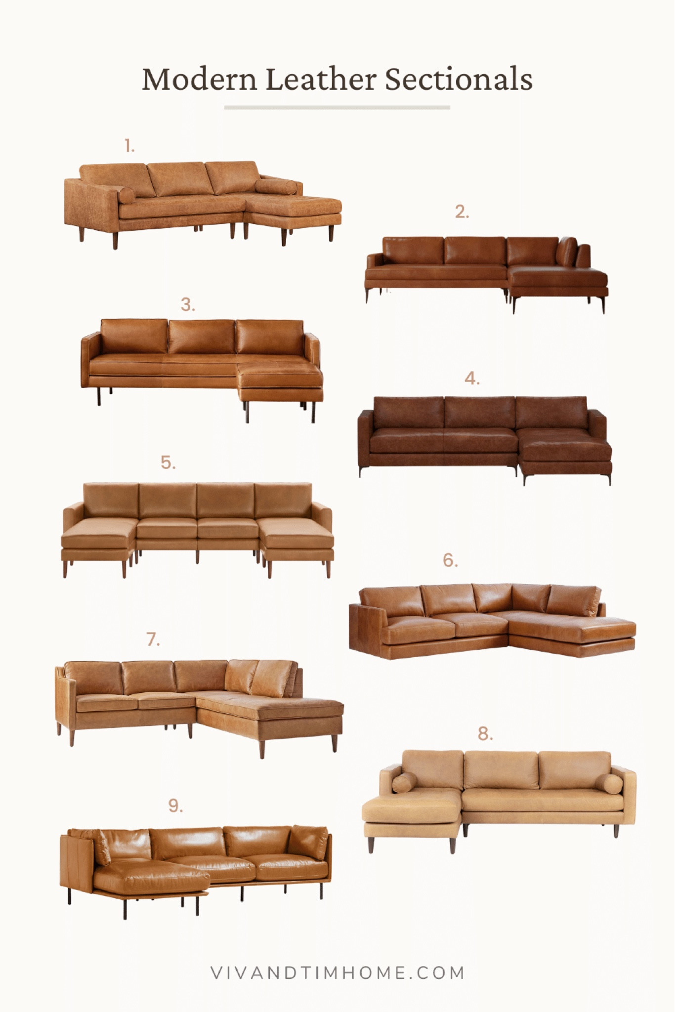 Rounded up the best modern leather sectional sofas for your living room! 

#LTKhome #LTKCyberweek