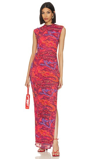 Zusi Maxim Maxi Dress in Red & Purple Combo | Revolve Clothing (Global)
