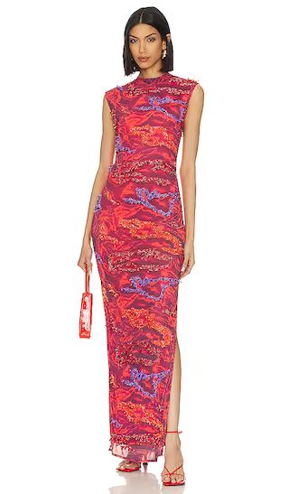Zusi Maxim Maxi Dress in Red & Purple Combo | Revolve Clothing (Global)