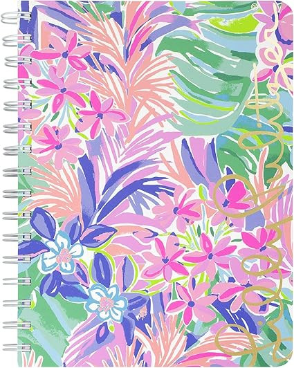 Lilly Pulitzer Hardcover Mini Spiral Notebook, 8.25" x 6.5" Small Journal with 160 College Ruled ... | Amazon (US)