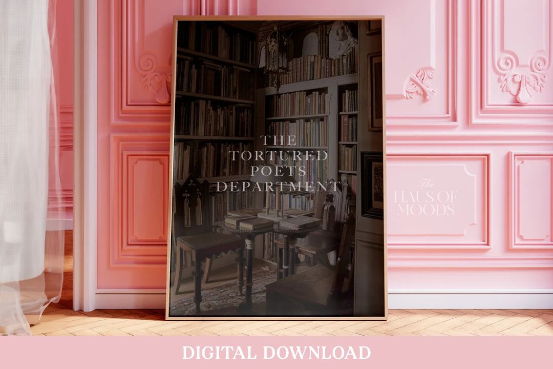 The Tortured Poets Department Poster, Digital Download, Trendy Wall Art, Taylor Swiftie Merch All... | Etsy (US)