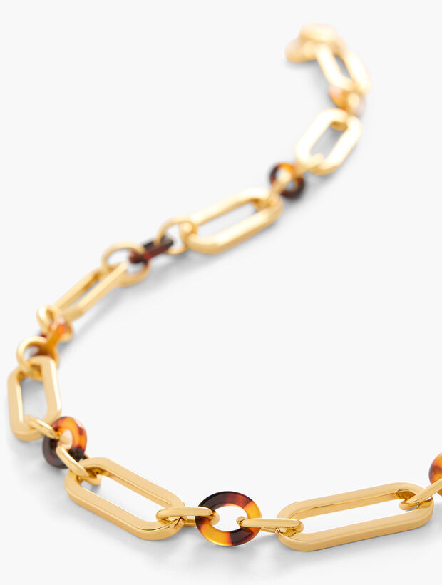 Tortoiseshell Link Necklace | Talbots