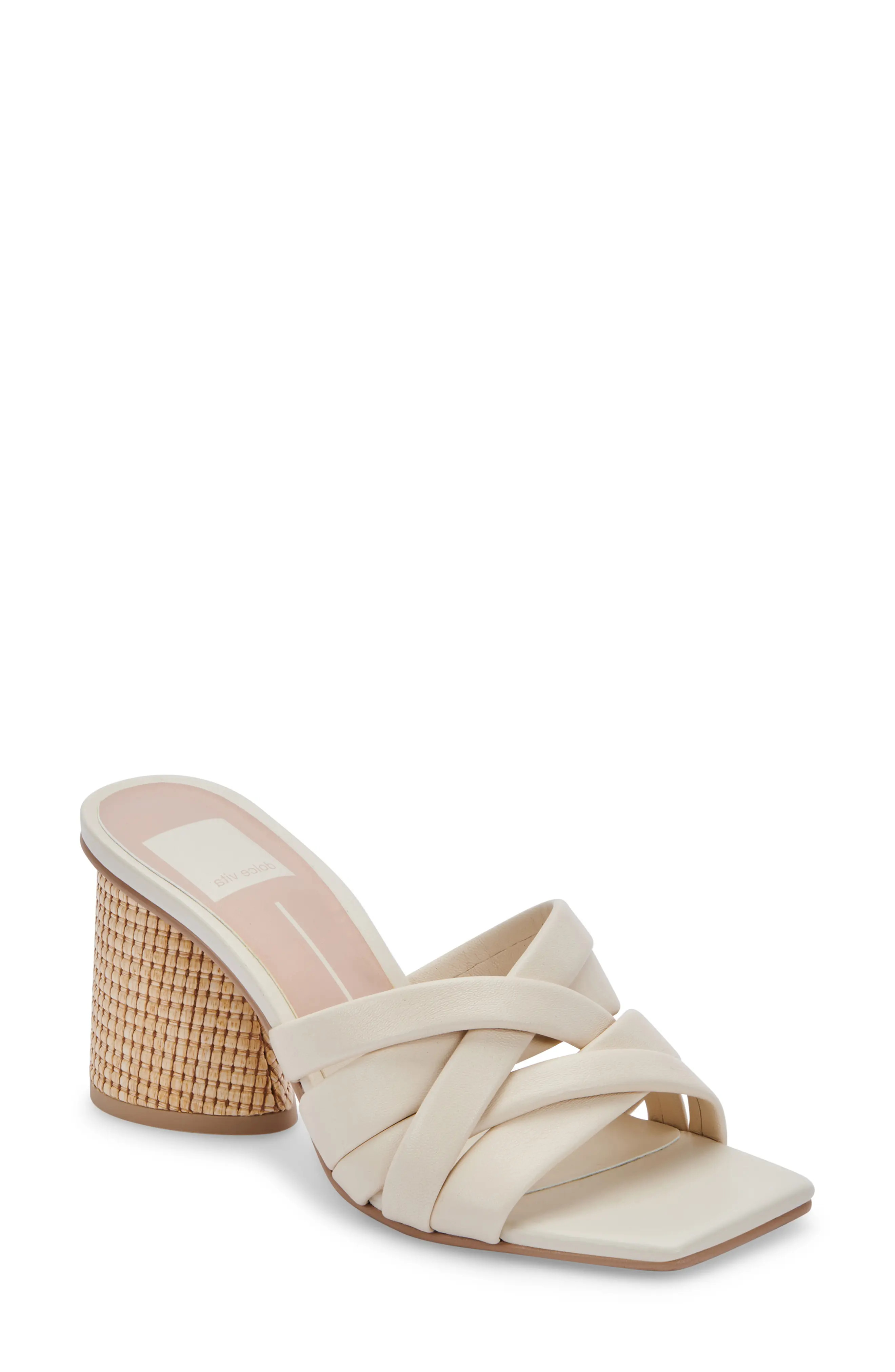 Dolce Vita Pazlee Leather Sandal in Ivory Leather at Nordstrom, Size 7.5 | Nordstrom