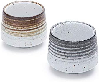 TANG PIN Handcrafted Ceramic Tea Cups Chinese Kung Fu Tea Cup Set of 2, Coffee Mugs for Cappuccino,  | Amazon (US)