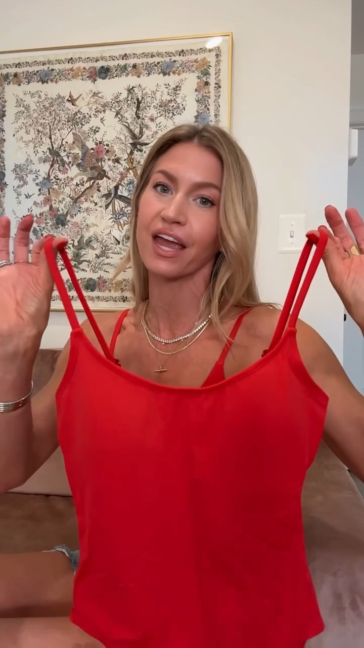 Picky girl red one piece! 
Runs TTS

#LTKgrwm #LTKSeasonal #LTKootd