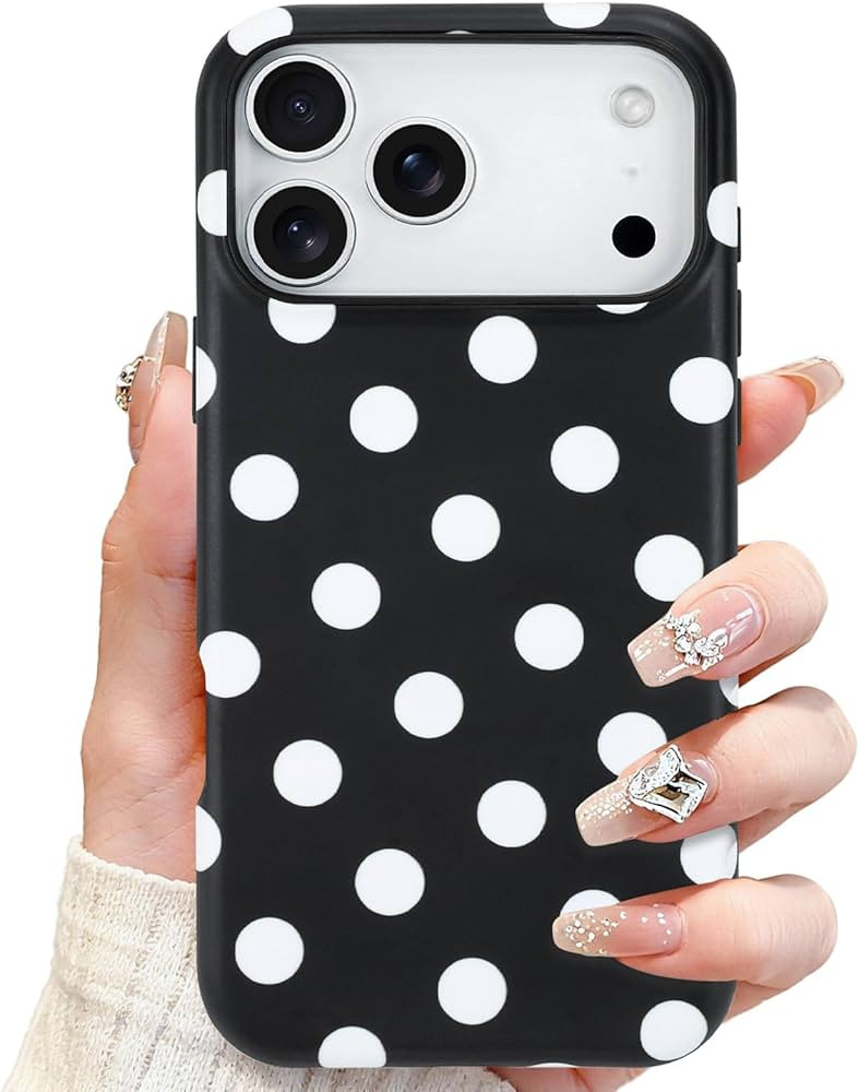 SOKAD Magnetic Polka Dots Phone Case for iPhone 17 Pro Max, Cute Pattern Compatible with Magsafe ... | Amazon (US)