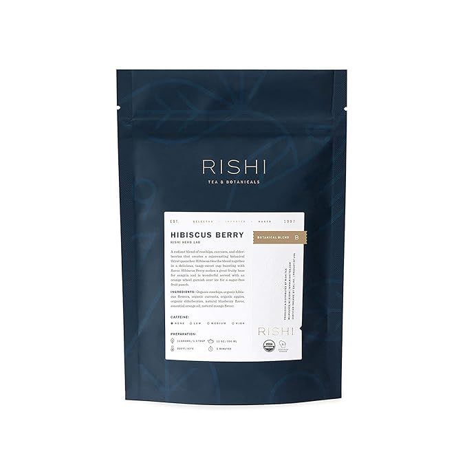 Rishi Tea Hibiscus Berry Loose Leaf Herbal Tea | Immune & Heart Support, USDA Certified Organic, ... | Amazon (US)