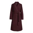 Jason Maxwell Women's and Women's Plus Long Coat with Tie Belt, Sizes S-3X | Walmart (US)