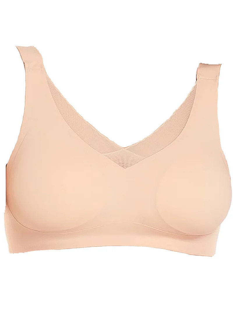 BIMEI Seamless Mastectomy Bra for Women Breast Prosthesis with Pockets Silky Smooth Bras Soft Dai... | Walmart (US)