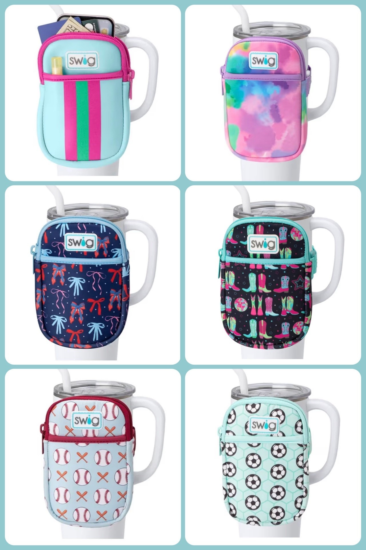 Swig Drinkware is a personal favorite, and they recently came out with these adorable, super functional pouches that attach to your favorite water bottles like a fanny pack. A genius idea since it’s such an easy way to just take your phone, cards & other essentials right with your water bottle without being weighted down with a full purse. Super handy for those times you don’t want to take a lot on the go - and these patterns are on sale for only around $8 today!! (Scroll all the way over to see the sale options!) 🎉 

#LTKActive #LTKSaleAlert #LTKmomlife