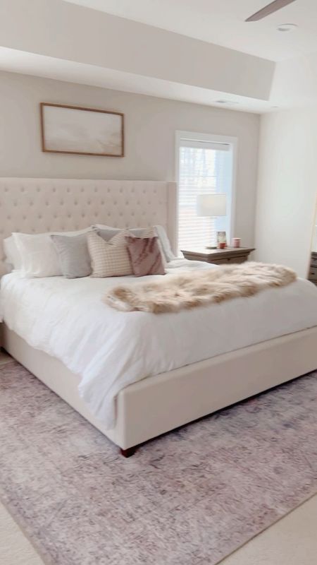 Shop my bedroom!

Master bedroom sources - I get tons of questions about my bedroom furniture. I wanted a ivory tufted bed and this one was a great deal! My gray nightstands are from RH but I linked a few similar ones. 

owners bedroom, primary bedroom, king bed, upholstered bed, white bedding, Lololi rug, Lololi Loren collection, gold leaner mirror, gold full length mirror, throw pillows for bed, tufted bed, bedroom ideas, clear lamps, gold lamps, brass lamps, high end lamps, faux fur throw blankets, high back bed, ivory linen bed, grey nightstands, gray nightstands, Upholstered bed, linen bad, wooden frame, fabric frame, fabric bed, master bedroom frame, guest bedroom, bed frame, linen headboard, headboard, fabric headboard

#LTKhome #LTKSale