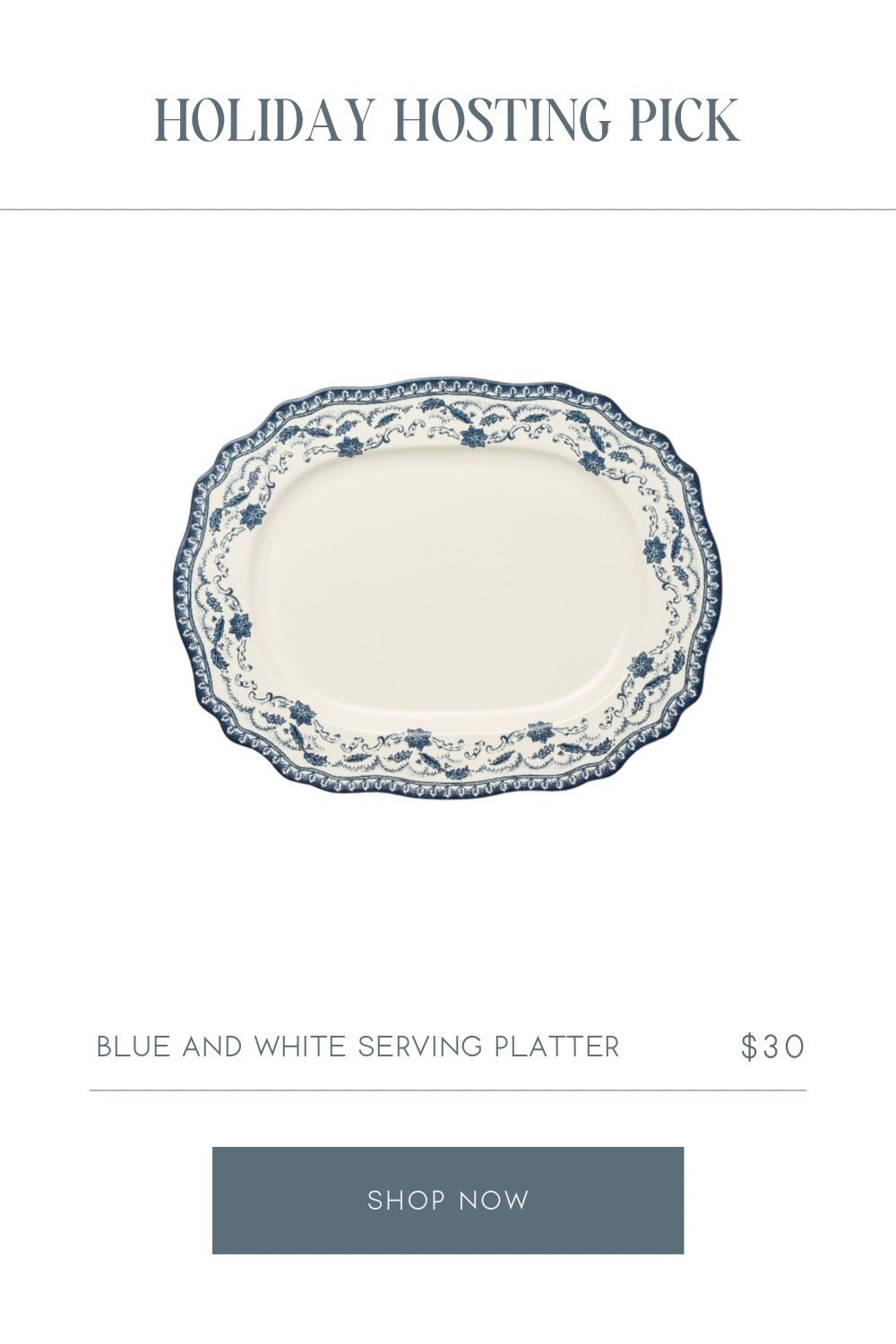I love this affordable blue and white platter for hosting an elegant Christmas meal  

#LTKSeasonal #LTKGiftGuide #LTKHoliday