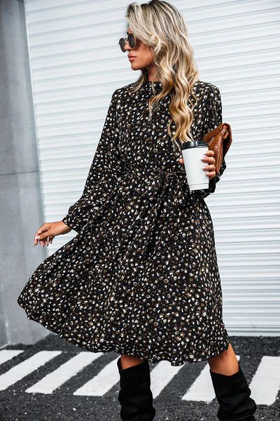 Northern Lights Speckled A-Line Midi Dress | Cupshe APAC