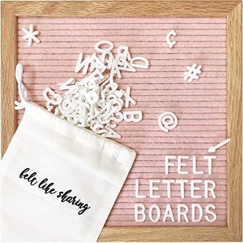 Felt Letter Board, 10x10in Changeable Letter Board with Letters White 300 Piece - Felt Message Bo... | Amazon (US)