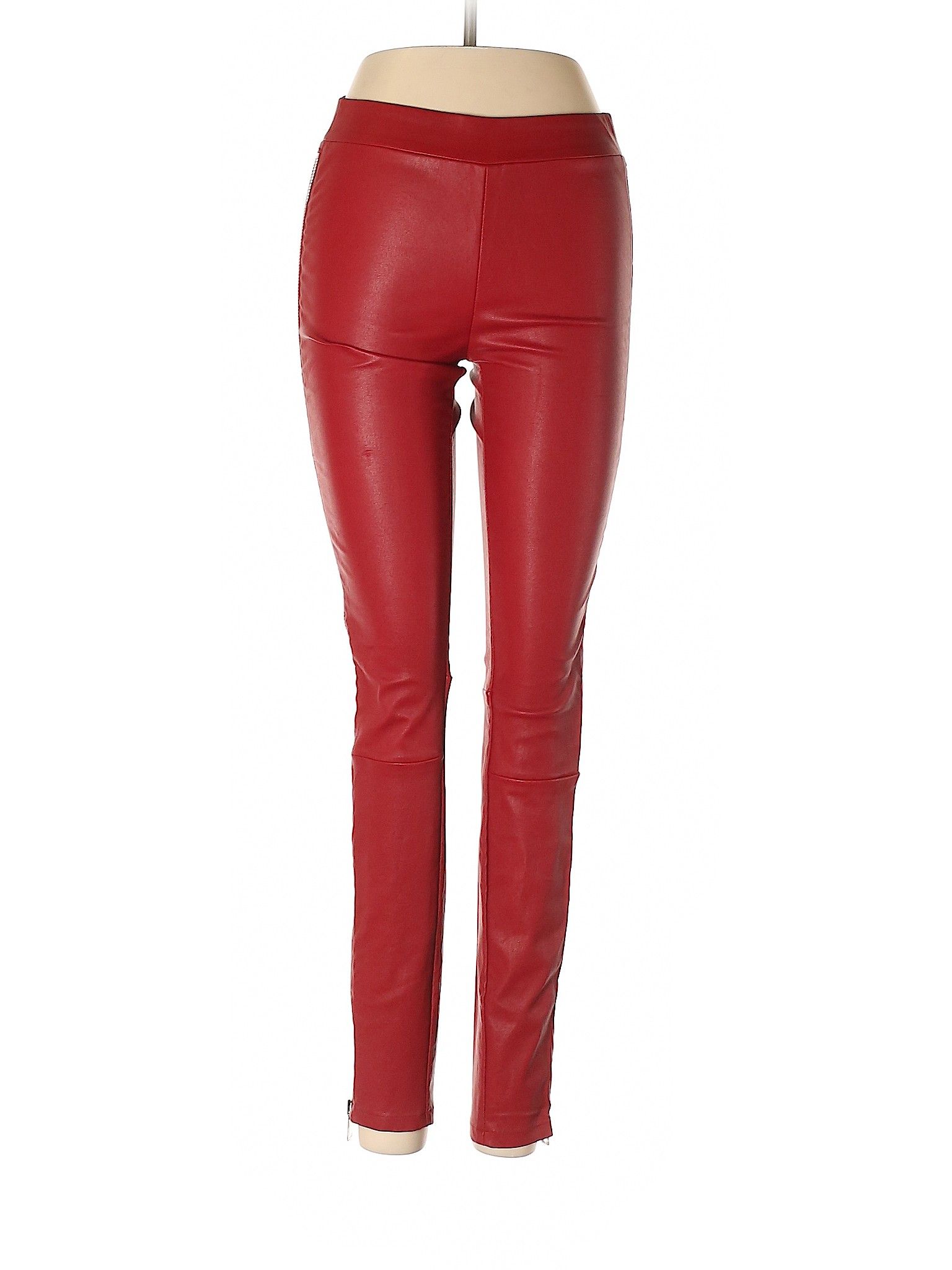 Vince. Leather Pants Size 4: Red Women's Bottoms - 43879153 | thredUP