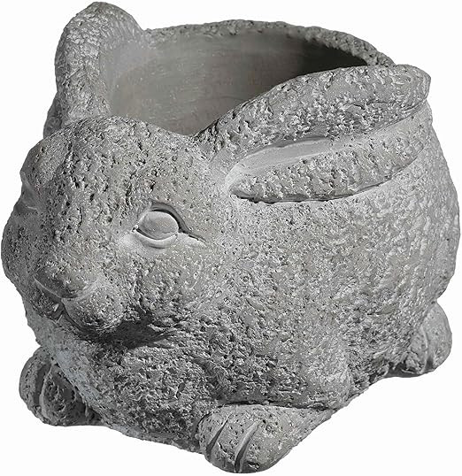 Classic Home and Garden 9/3441/1 Rabbit Planter, Small, Natural | Amazon (US)