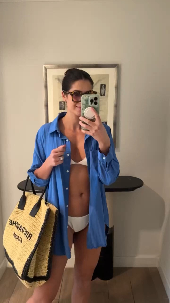 Beach outfit inspo ☀️

Favorite coverup - beach cover-up – white bikini – swim cover - beach outfit 

#LTKstyletip #LTKtravel #LTKSeasonal